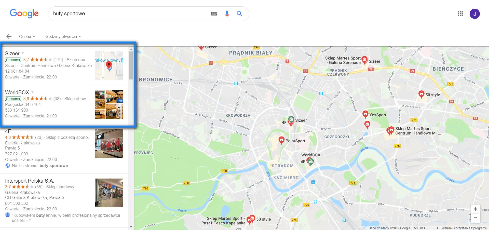 Mapa Google