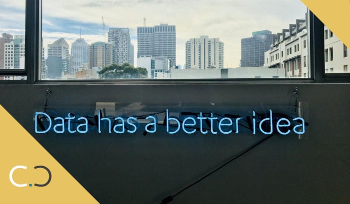 Napis: Data has a better idea