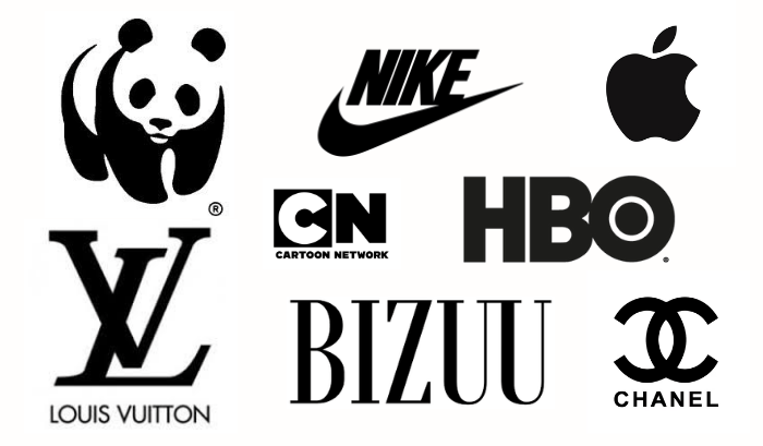 Zastosowanie koloru czarnego w logo - przykłady